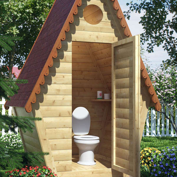 Плюсы готовых деревянных туалетов для дачи