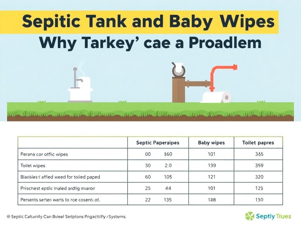  Septic Tank and Baby Wipes: Why They’re a Problem. Summary Table: Baby Wipes vs. Toilet Paper in Septic Systems