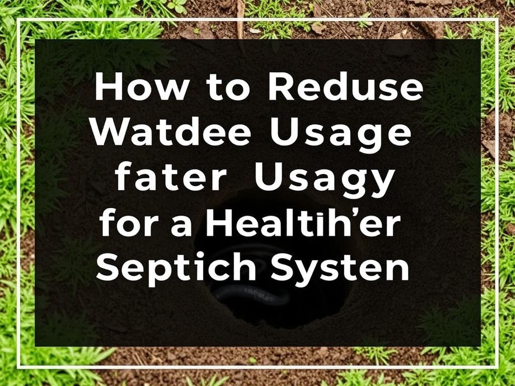  How to Reduce Water Usage for a Healthier Septic System. Conclusion
