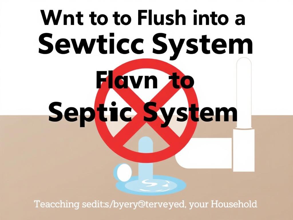  What Not to Flush into a Septic System. Educational Outreach: Teaching Everyone in Your Household