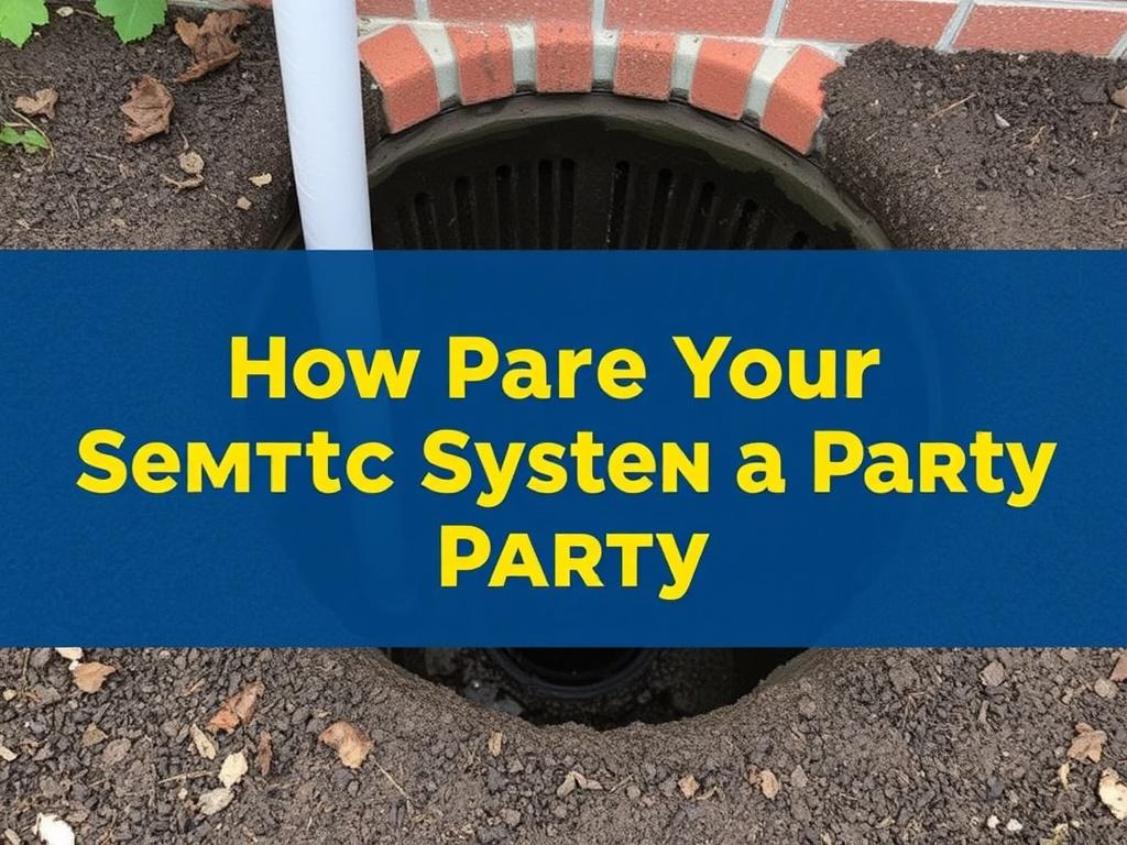  How to Prepare Your Septic System for a Party. Watch What Goes Down the Drain