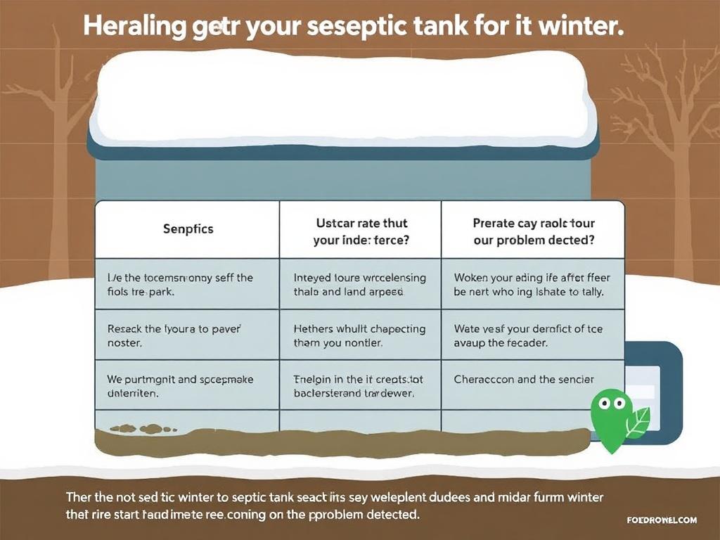 Préparer sa fosse septique pour l'hiver. Tabla de decisiones rápidas: qué hacer según el problema detectado