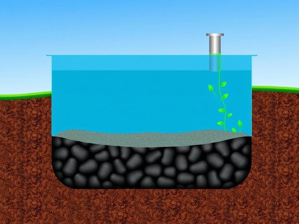 Le principe de décantation dans une fosse septique. Impacto ambiental y buenas prácticas