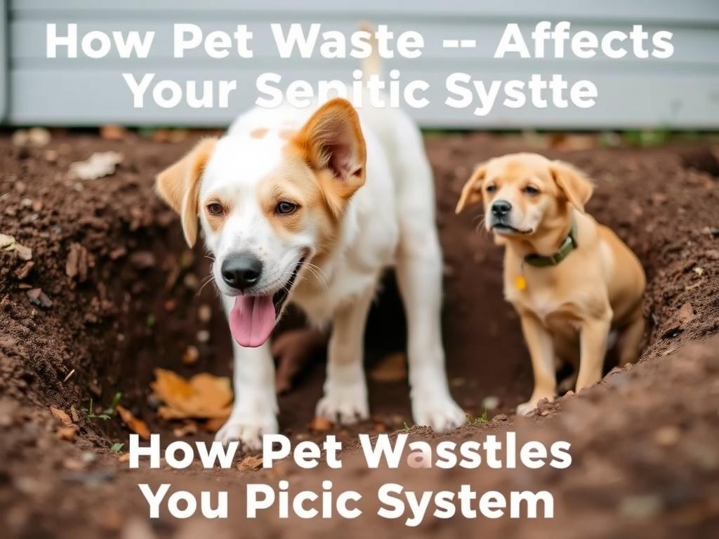 How Pet Waste Affects Your Septic System. Mantenimiento del sistema séptico con mascotas en casa