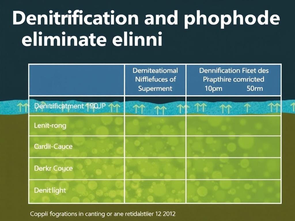 Denitrifikation und Phosphatelimination. Tabla comparativa de tecnologías para Denitrifikation und Phosphatelimination
