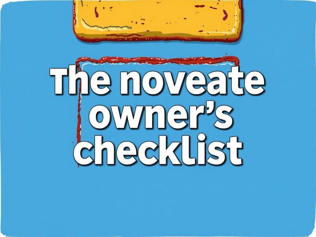 La checklist del propietario novato. Conclusión
