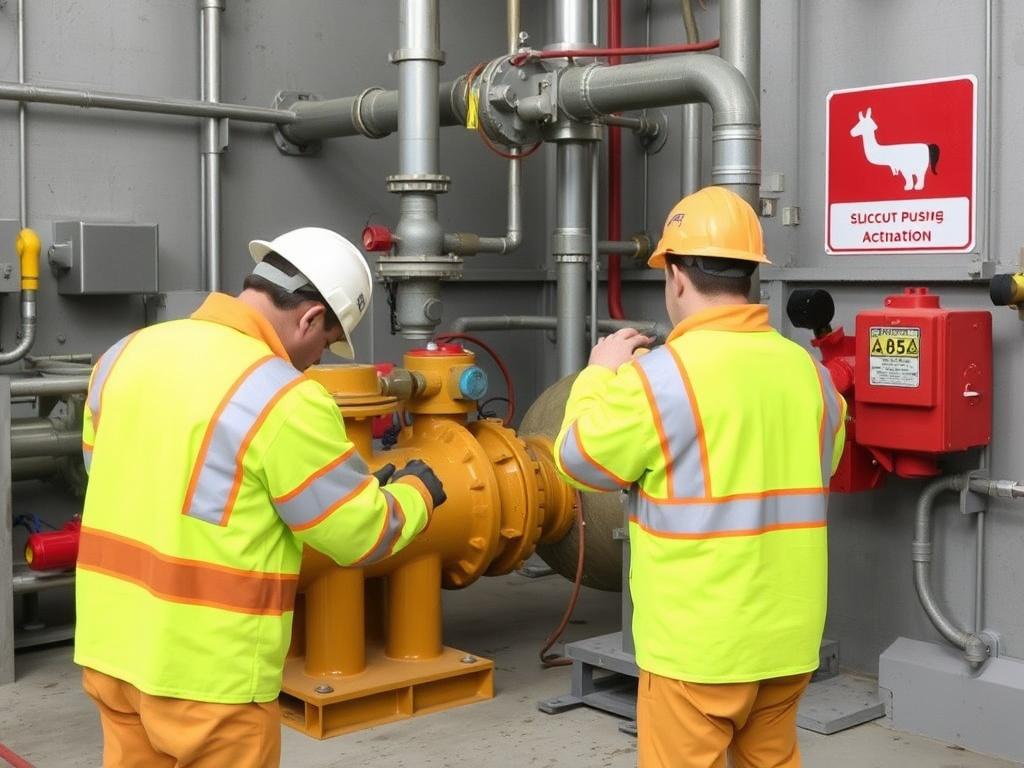 Preparación para la visita de la bomba de lodos. Procedimientos de aislamiento y bloqueo (lockout-tagout)