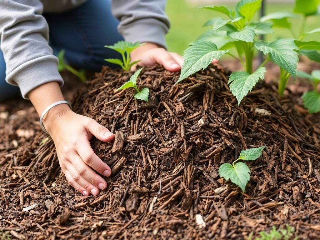 Añadir mulch como aislante natural. Conclusión