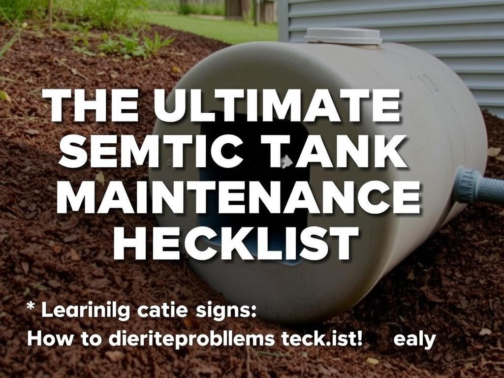 The Ultimate Septic Tank Maintenance Checklist. Señales de alerta: cómo detectar problemas a tiempo