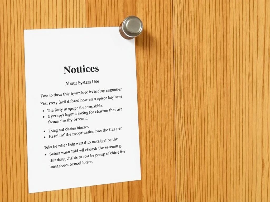 Avisos para invitados sobre el uso del sistema. Contenido esencial que no puede faltar en un aviso