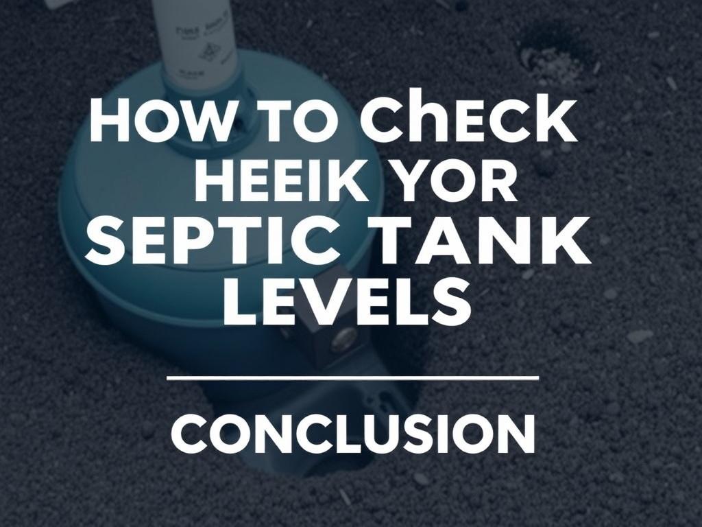 How to Check Your Septic Tank Levels. Conclusión