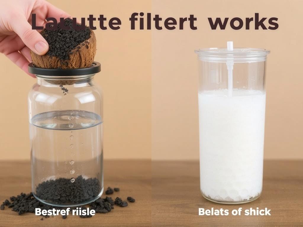 Le fonctionnement d'un filtre à coco. Comparativa rápida: carbón de coco vs otros medios filtrantes