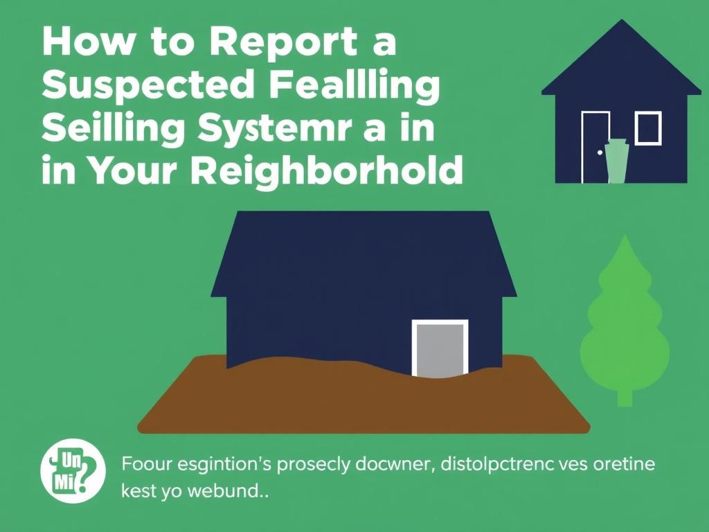 How to Report a Suspected Failing Septic System in Your Neighborhood. Cómo documentar correctamente lo que observas