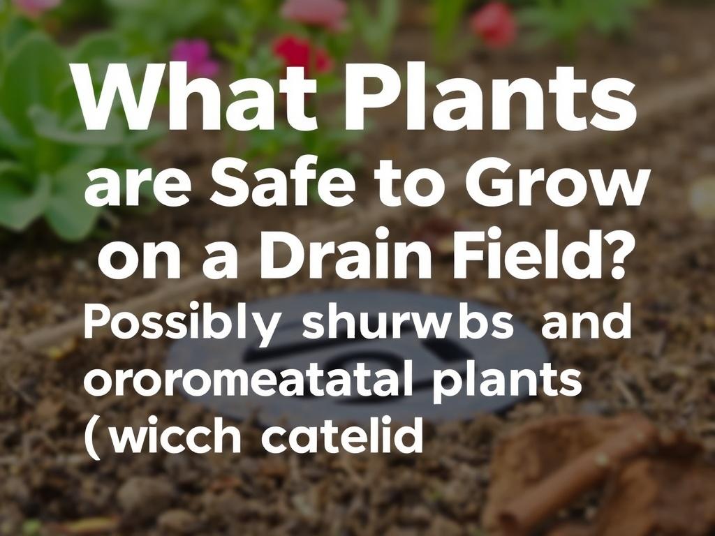 What Plants are Safe to Grow on a Drain Field?. Arbustos y plantas ornamentales posibles (con precaución)