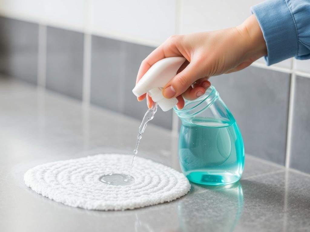 Auswirkungen von Reinigungsmitteln. Impacto sobre superficies y materiales