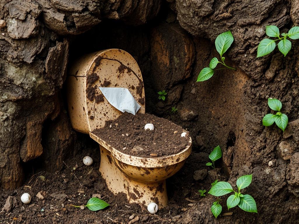 Zersetzung von Toilettenpapier. Alternativas y soluciones innovadoras