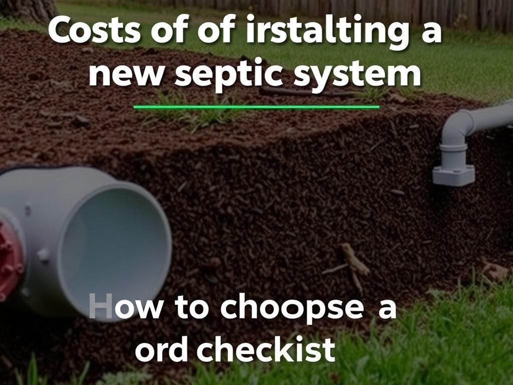 Costos de instalar un sistema séptico nuevo. Cómo elegir un buen instalador (checklist)