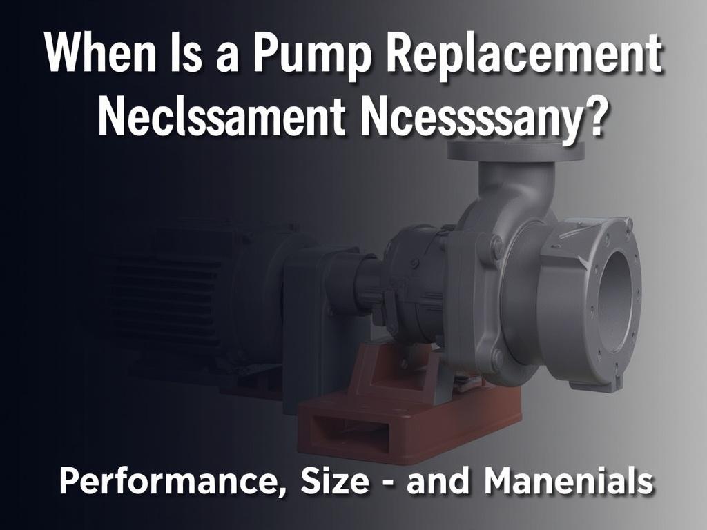 When is a Pump Replacement Necessary?. Cómo elegir la bomba correcta al reemplazar: rendimiento, tamaño y materiales