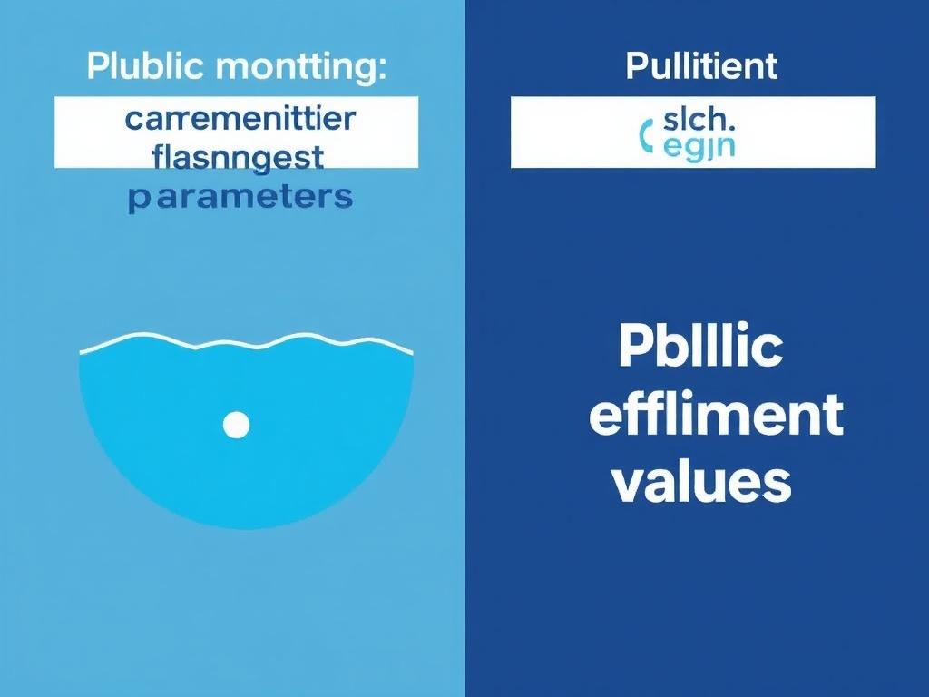 Öffentliche Kontrollen der Ablaufwerte. Conclusión