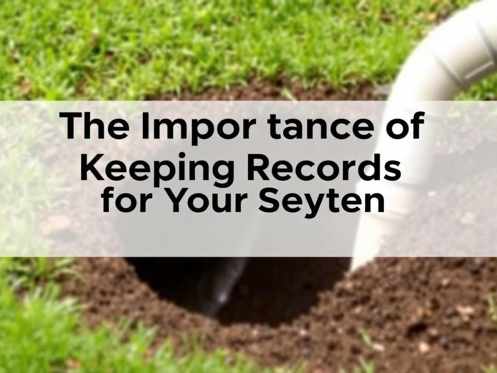 The Importance of Keeping Records for Your Septic System. Conclusión